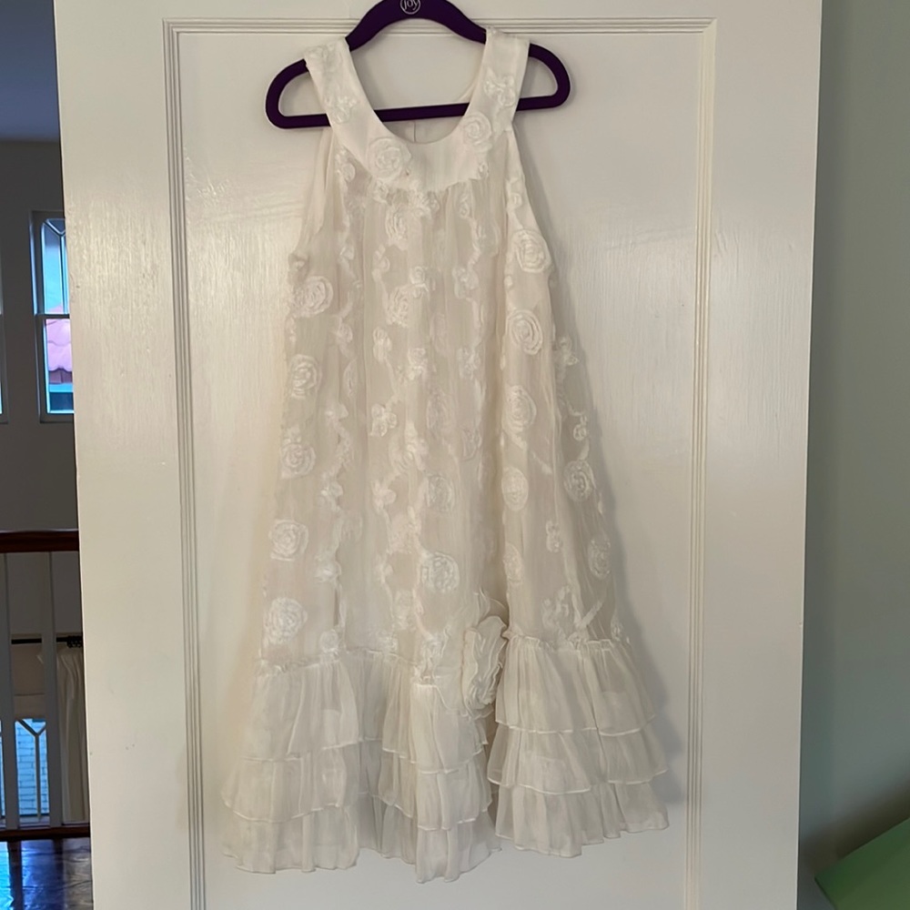 Girls Nordstrom- Isabella and Chloe off white size 10 dress